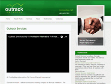 Tablet Screenshot of outrackservices.com